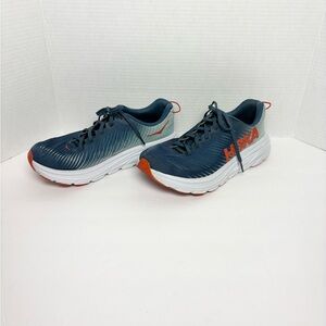 Hoka One One Rincon 3 Mens Running Shoe Sneakers 119395 RTEB Blue Sneakers Sz 8D